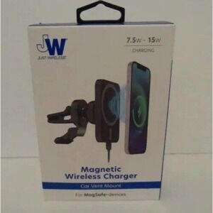 JW Just Wireless Magnetic Wireless Charger Car Vent Mount For MagSafe iPhones